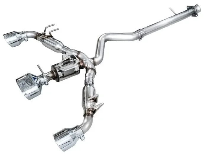 AWE 23-24 Toyota GR Corolla Track Edition Catback Exhaust – Chrome Silver Tips