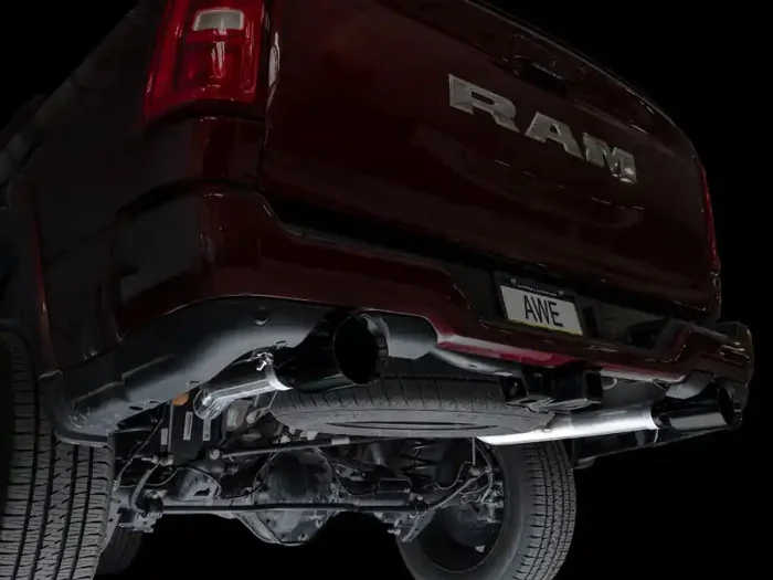 AWE 25+ RAM 1500 3.0TT 0FG Catback Touring Exhaust – Diamond Black Tips