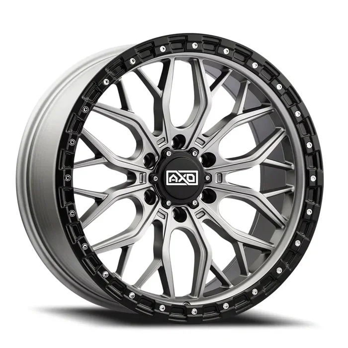AXD Offroad AS1 Satin Titanium with Black Lip 6-Lug Wheel; 17×8.5; 0mm Offset (04-08 F-150)