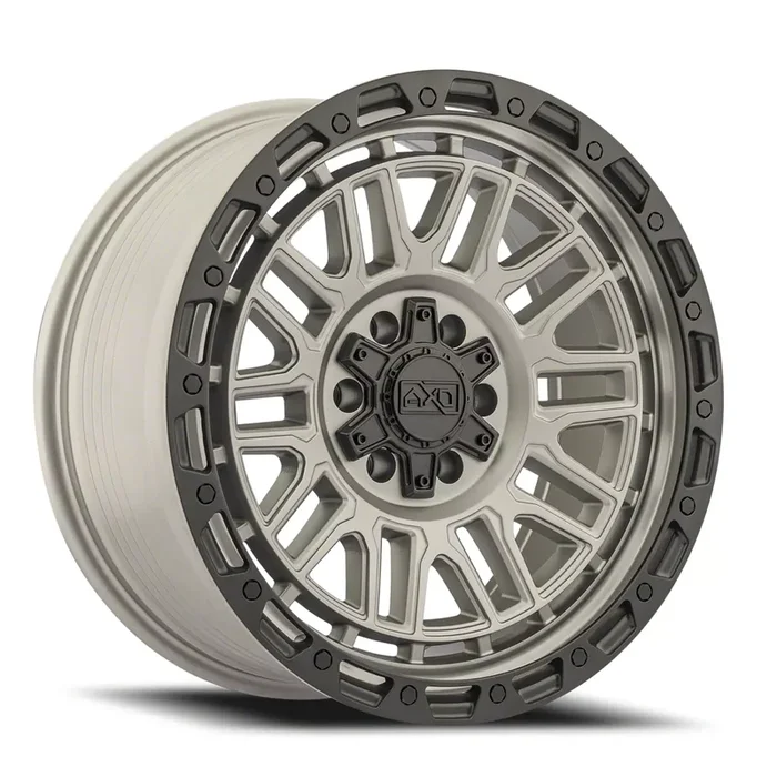 AXD Offroad AS6 Titanium with Black Lip 6-Lug Wheel; 18×9; 0mm Offset (21-25 F-150)