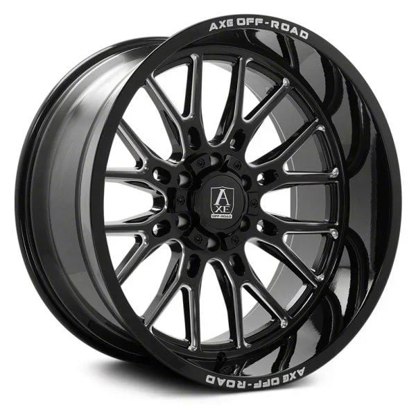 Axe Wheels Atlas Gloss Black Milled 6-Lug Wheel; 22×10; -19mm Offset (21-25 F-150)Find parts that fit my vehicle