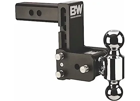 B & W Hitches Black Tow and Stow 8in Model 5in Drop 5.5in Rise 1 7/8 & 2 Balls TS10038B