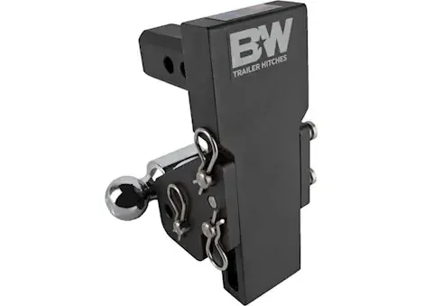 B & W Trailer Hitches Black tow & stow 2in shank 5in drop/6in rise 2in&2 5/16in dual ball adjustable mount