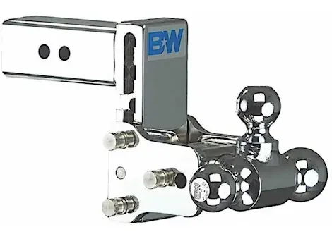 B & W Trailer Hitches Class v 2 1/2in receiver chrome tow & stow 8in model 5in drop 5.5in rise tri-ball