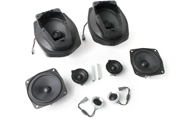 BACKORDERED UNTIL 7/15 – RECOMMEND YOU PRE-ORDER NOW DUE TO LIMITED INVENTORY – Bavsound Stage One Speaker Upgrade for 1996-1999 E36 Coupe/Sedan with Harman Kardon