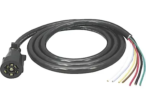 Bargman Wiring connector 7-way molded trailer end w/ 10ft wire