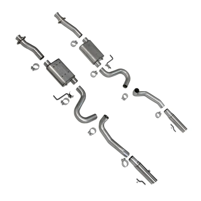 BBK 86-04 Mustang Cat Back Kit Varitune Mufflers Stainless Steel Tips – 3001