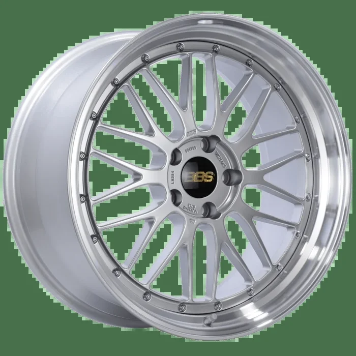 BBS LM 20×10 5×120 ET33 Diamond Silver Center Diamond Cut Lip Wheel -82mm PFS/Clip Required