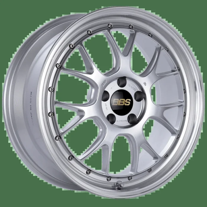 BBS LM-R 19×8.5 5×112 ET38 Diamond Silver Center Diamond Cut Lip Wheel -82mm PFS/Clip Required