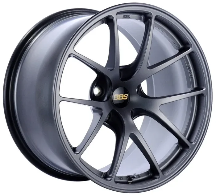 BBS RI-A 18×10 5×120 ET25 Matte Graphite Wheel -82mm PFS/Clip Required