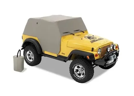 Bestop All-Weather Trail Cover for 04-06 Jeep Wrangler TJ Unlimited without a Top – Charcoal/Gray 81038-09