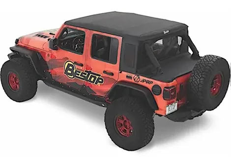 Bestop Halftop Soft Top Conversion Kit for Wrangler JL Unlimited – Black Diamond 80100-35