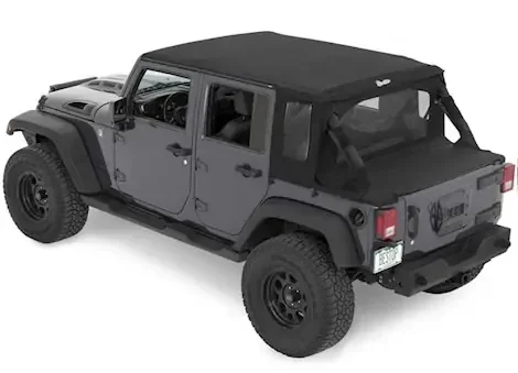 Bestop Halftop Soft Top for Wrangler JK Unlimited – Black Twill 53901-35