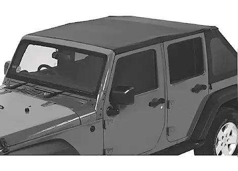 Bestop Inc. 07-18 jeep wrangler jk 2 dr replace-a-top for trektop hdwe;tinted;no door skins inc; black diamond