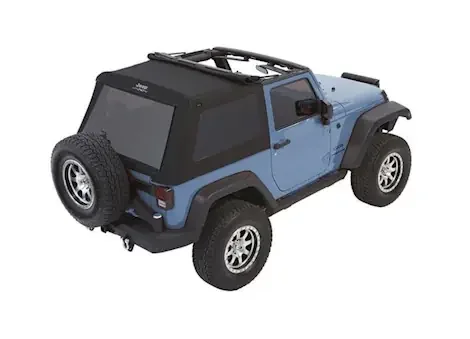 Bestop Inc. 07-18 wrangler jk 2dr (jeep trademark) trektop glide-black twill