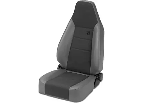 Bestop Inc. 76-06 Wrangler and CJ‘s Trailmax II Sport Seat – Charcoal 39438-09