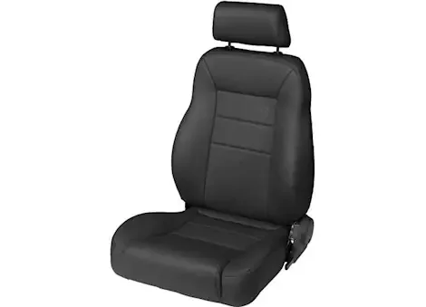 Bestop Inc. 76-83 jeep cj5; 76-86 cj7; 87-06 wrangler trailmax ii pro front driver seat; black crush vinyl