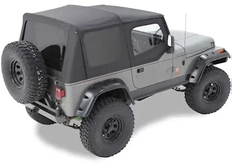 Bestop Inc. Sailcloth Replace-A-Top With Tinted Windows – Black Diamond 79140-35