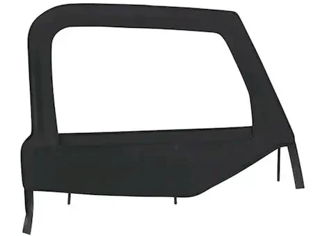 Bestop Inc. Upper Fabric Half Door Set for 97-06 Jeep Wrangler – Black Denim 51790-15