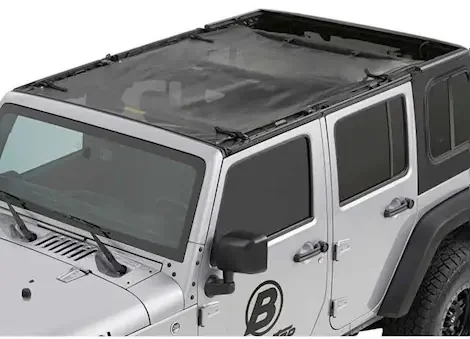 Bestop Sun Bikini Top (Safari Style) for Wrangler JK Unlimited – Mesh 52401-11
