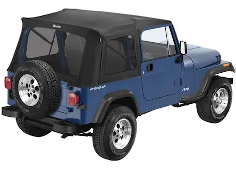 Bestop Supertop Classic Squareback Soft Top for Wrangler TJ (Excluding Unlimited) – Black Diamond 54709-35