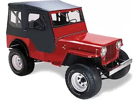 Bestop Tigertop Soft Top & Doors for 76-83 Jeep CJ-5 – Black Crush 51407-01