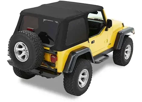 Bestop Trektop Slantback Soft Top for Wrangler TJ (Excluding Unlimited) – Black Diamond 56820-35