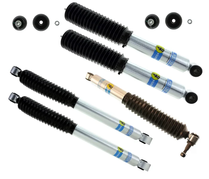 Bilstein 2-2.5″ Front 0-1″ Rear Lift Five Shock Kit for 1999-2010 GM 2500/3500