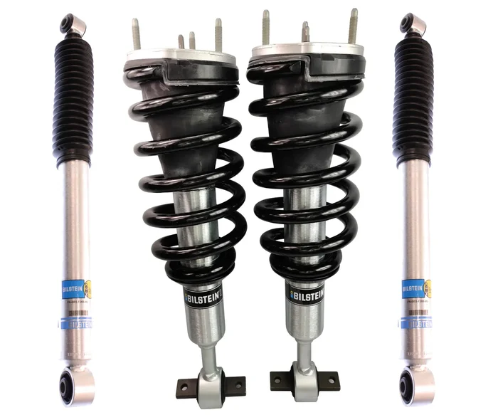 Bilstein 6112 Assembled Front 1.85″-2.75″ Lift Coilovers and 5100 0-1″ Rear Lift Shocks for 2007-2014 Chevrolet Tahoe 1500 2WD/4WD