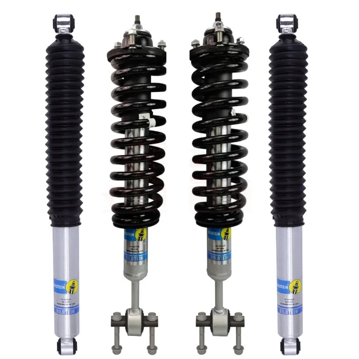 Bilstein B8 5100 RHA 0-2.5″ Assembled Front Lift Coilovers with OE Replacement Coils and 0-1″ Rear Lift Shocks for 2019-2023 Ford Ranger