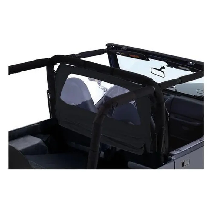 Black Denim Windbreaker for Jeep TJ, YJ Wranglers and 1980-76 CJ-5, CJ-7, CJ-8