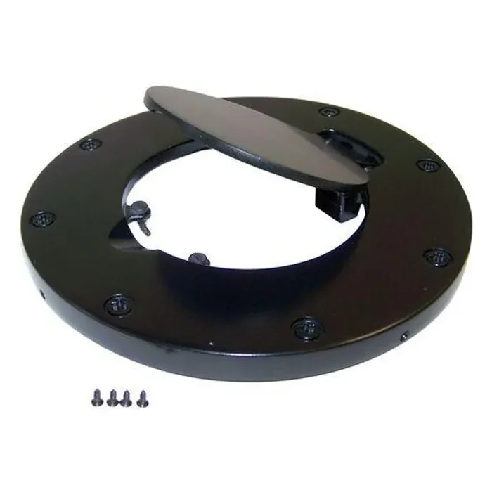 Black Non-Locking Fuel Door for Jeep JK Wrangler; 2 or 4 Door