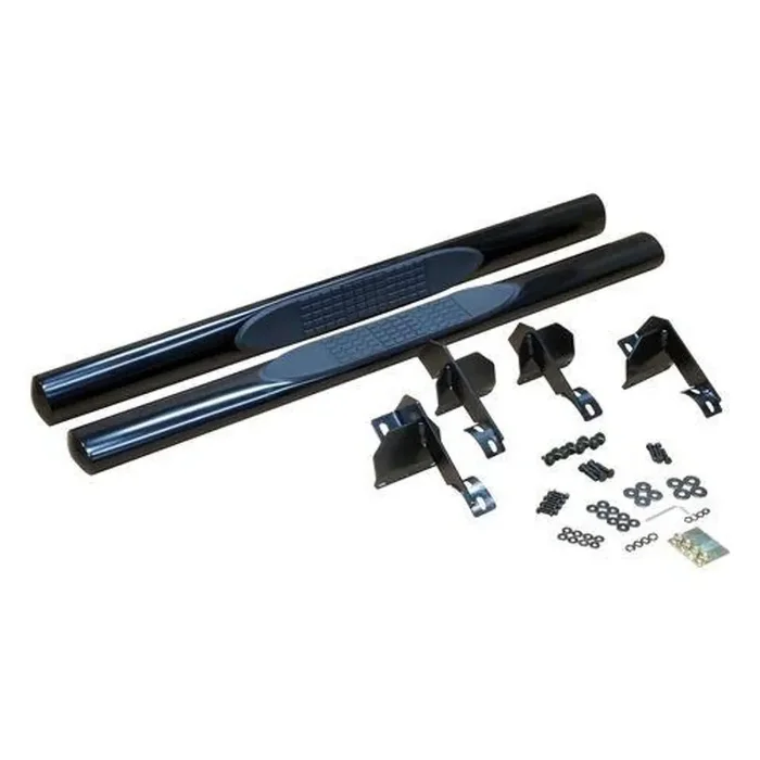 Black Tubular Side Steps for Jeep JK Wranglers w/ 2-Doors