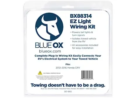 Blue Ox 12-16 cr-v ez light wiring harness