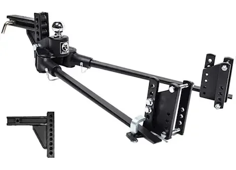 Blue Ox Trackpro weight distribution hitch, 1300 lb. tongue weight capacity, 9 hole shan