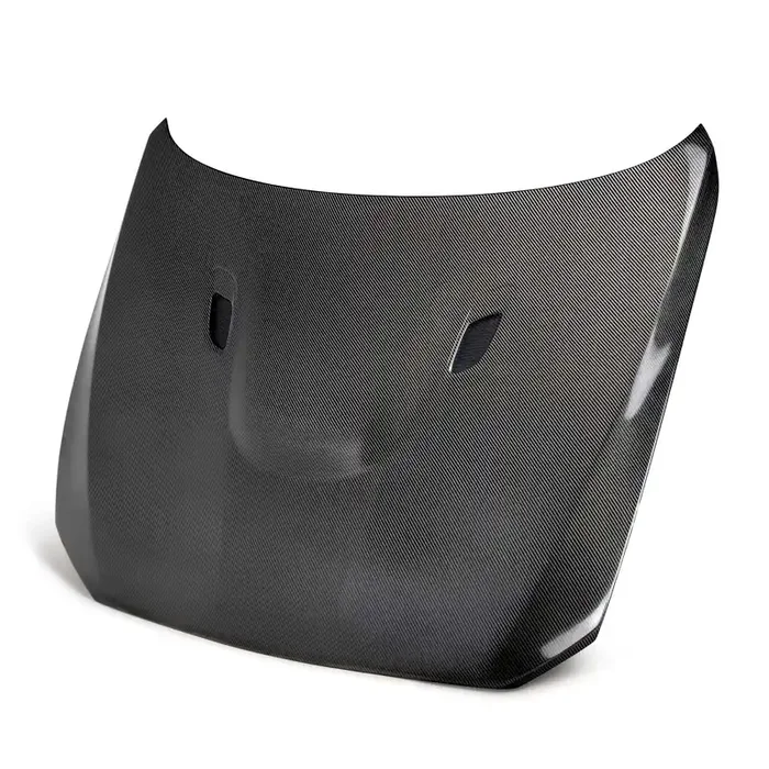 BM-style carbon fiber hood for 2012-2019 BMW F20 1 Series, 2014-2021 F22 2 Series, and 2016-2021 F87 M2