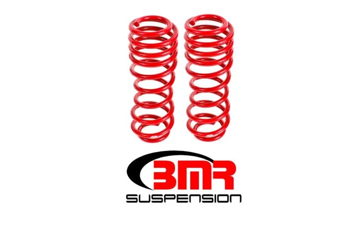 BMR 05-14 S197 Mustang GT/GT500 Rear Handling Version Lowering Springs – Red – SP067R