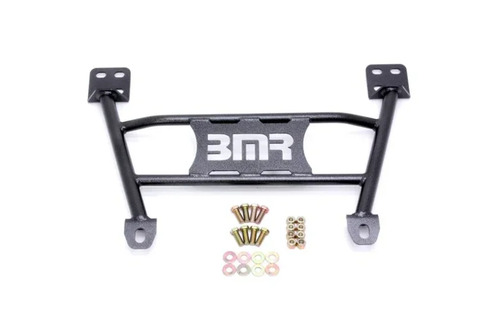 BMR 05-14 S197 Mustang Radiator Support Chassis Brace – Black Hammertone – CB004H