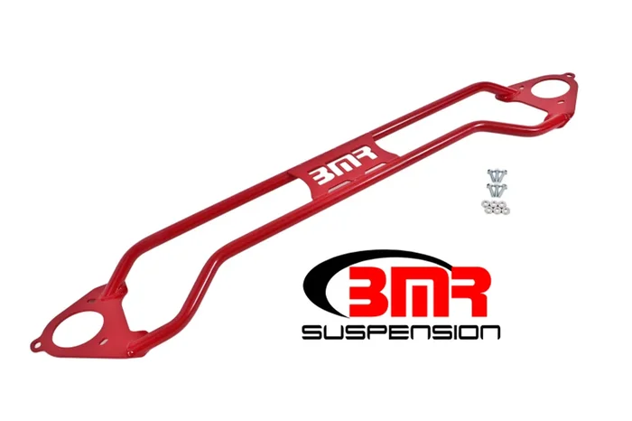 BMR 16-17 6th Gen Camaro Front Twin Tube Design Strut Tower Brace – Red – STB019R