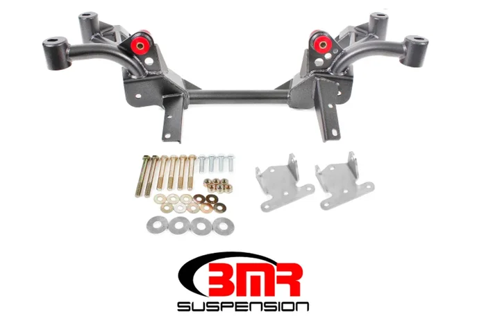 BMR 82-92 3rd Gen F-Body K-Member w/ SBC/BBC Motor Mounts and Pinto Rack Mounts – Black Hammertone – KM007-1H