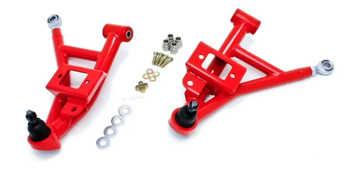 BMR 93-02 F-Body Adj. Lower A-Arms/Rod End Combo (Polyurethane) – Red – AA002R