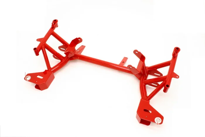 BMR 98-02 4th Gen F-Body K-Member w/ LS1 Motor Mounts and Pinto Rack Mounts – Red – KM003-1R