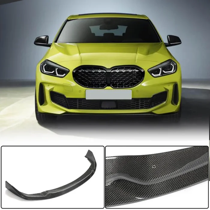 BMW 1 Series F40 118i M Sport 2020UP Front Bumper Lip Carbon Fiber