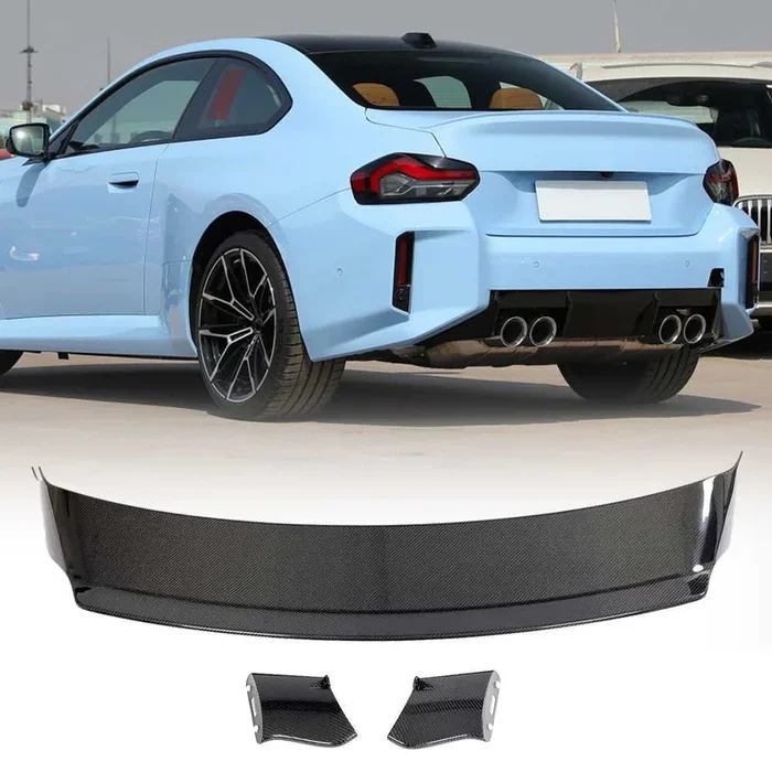 BMW 2 Series G87 M2 Base Coupe 2-Door 2023 2024 Rear Trunk Spoiler Carbon Fiber