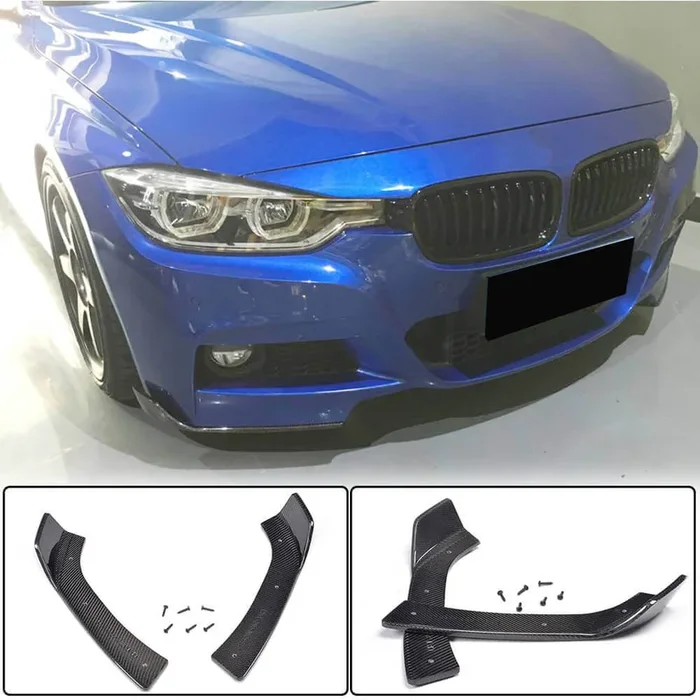 BMW 3 Series F30 M Sport 2012-2018 Front Bumper Splitters Carbon Fiber/FRP