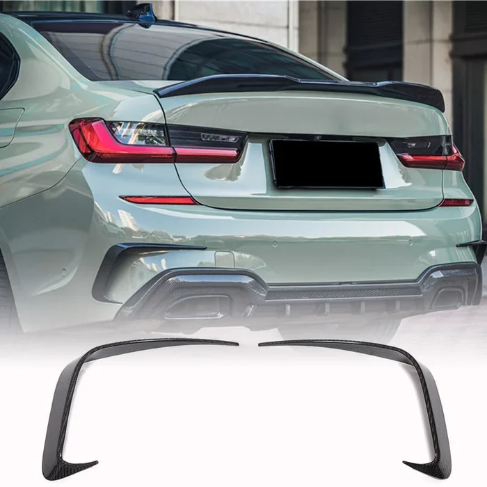BMW 3 Series G20 2019-2022 Rear Bumper Splitters Dry Carbon Fiber