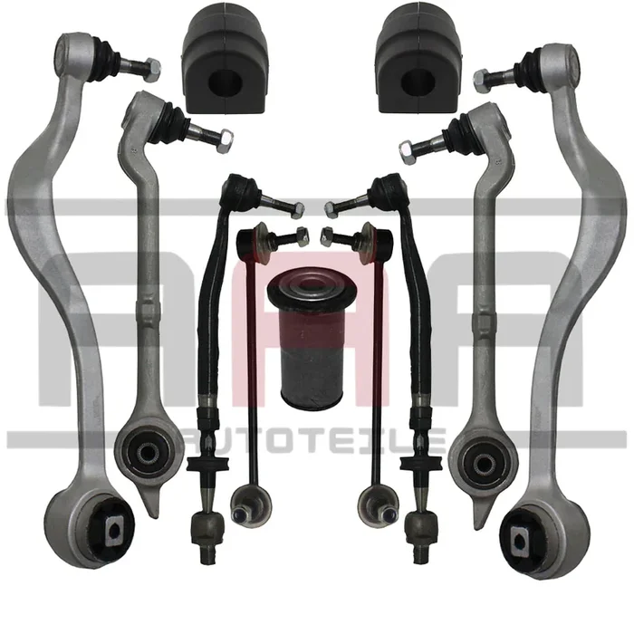 BMW 5ER E39 QUERLENKER SET + SPURSTANGE + KOPPELSTANGE + GUMMILAGER + LENKHEBEL