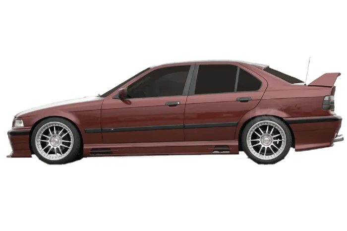 BMW E36 Rieger Side Skirts – Vented Type 1 (1990-1999)