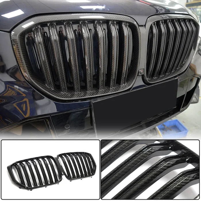 BMW X5 G05 2019-2022 Front Grille Dry Carbon Fiber