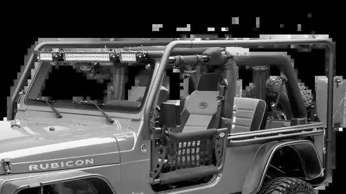 Body Armor 4×4 07-18 Jeep Wrangler JK 4dr Roof Rack Frame Crossbars/Rails